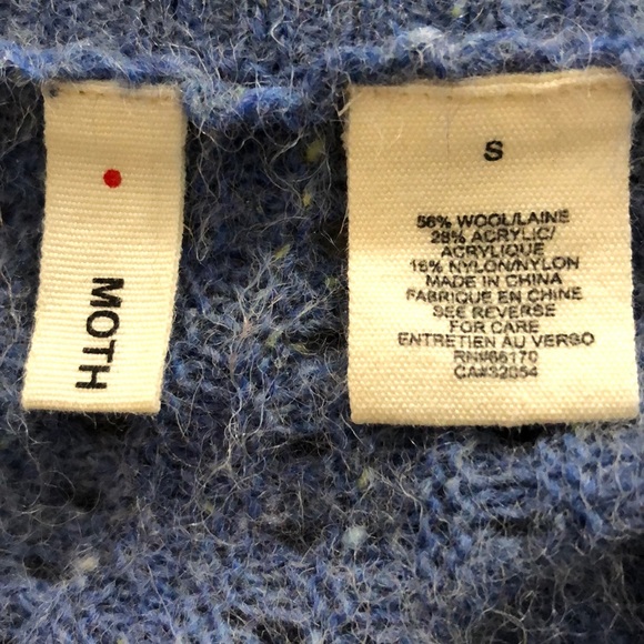 Anthropologie Blue boho sweater - Picture 6 of 7